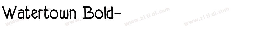 Watertown Bold字体转换